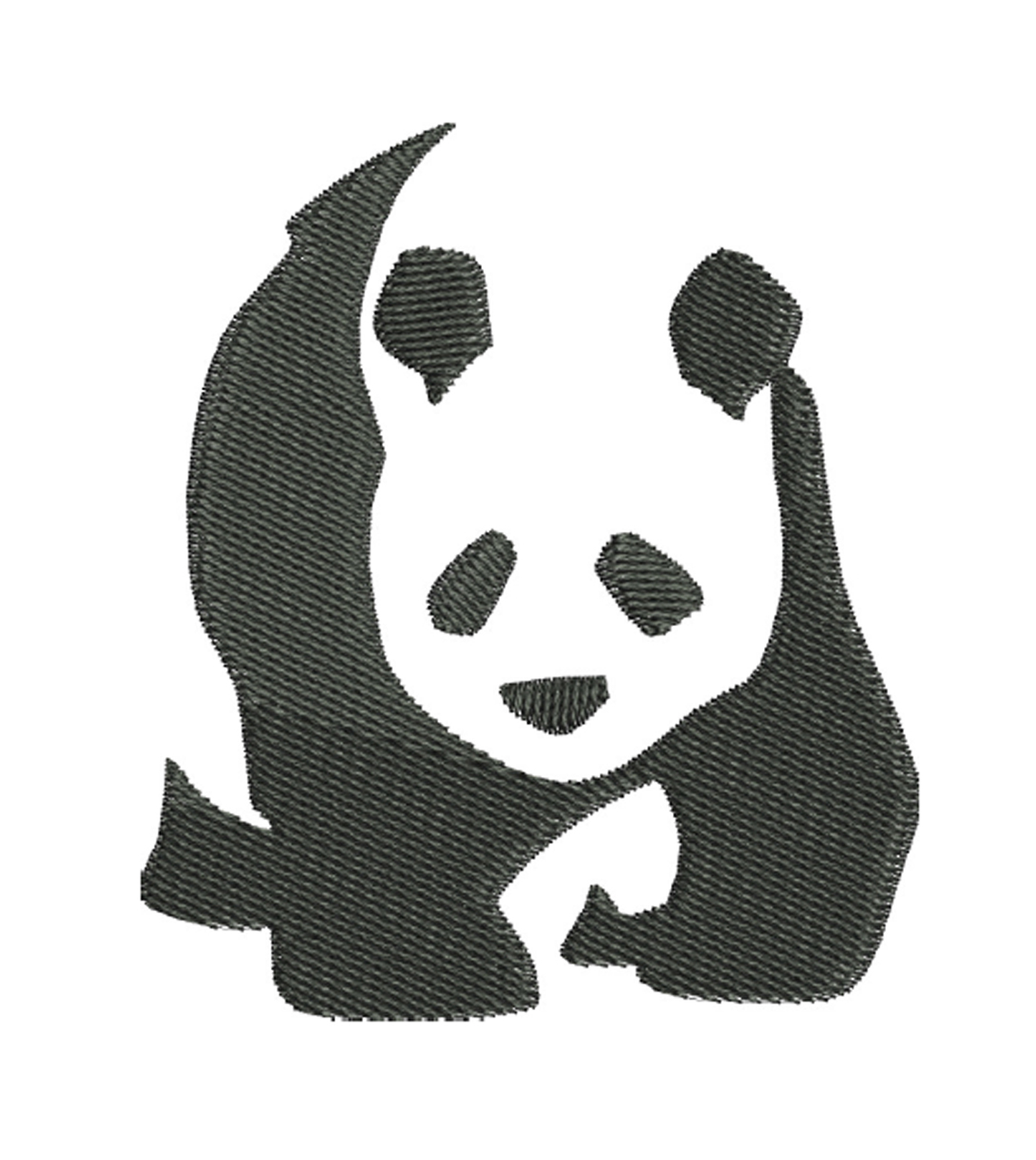Panda Machine Embroidery Design Pace Digitizing