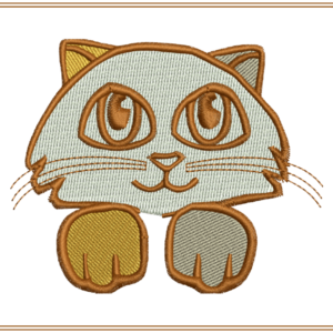 Cute Kitten machine embroidery design