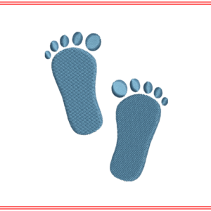 Baby Feet Machine Embroidery Design