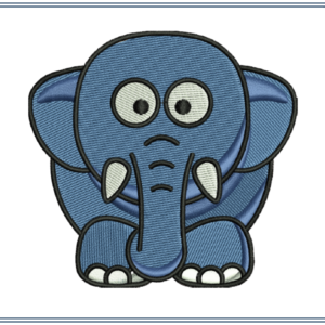 Elephant Machine Embroidery Design | Pace Digitizing