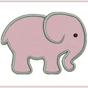 Elephant Machine Embroidery Design